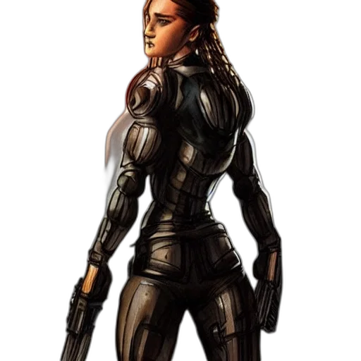 comic book art, concept art, cyberpunk, fantasy art, rachel, cole, punisher, concept transparent PNG cut-out