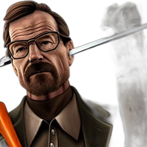 weapon, staff, concept art, comic book art, photorealistic, cartoon, bryan, cranston transparent PNG cut-out