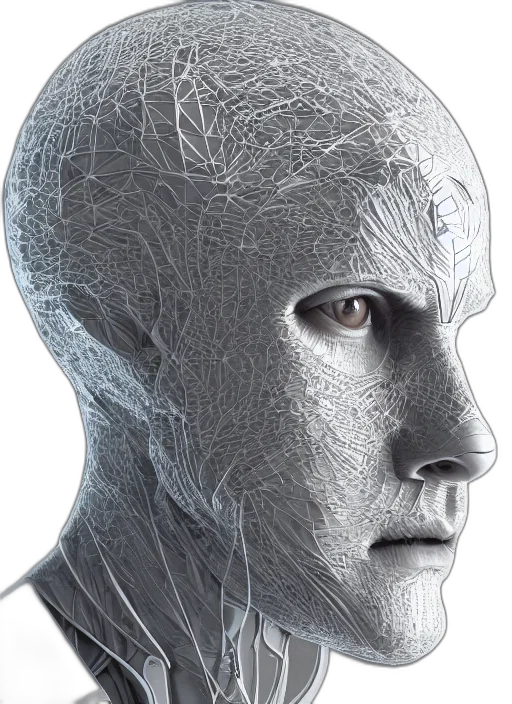 mask, face, robot, creature transparent PNG cut-out