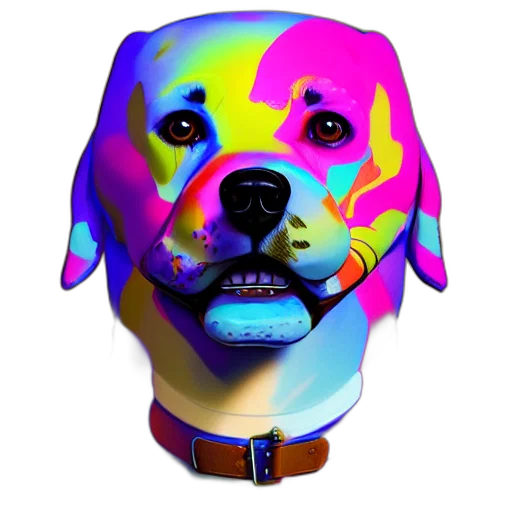 face, animal, mask, staff, vaporwave, 3d render, photorealistic, pixel art transparent PNG cut-out