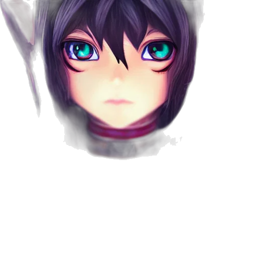face, mask, robot, creature, anime, watercolor, fantasy art, photorealistic transparent PNG cut-out