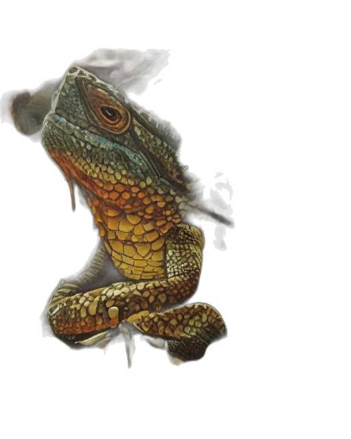 dragon, staff, animal, creature transparent PNG cut-out