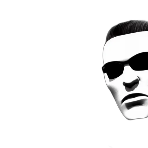 face, mask, cartoon, 3d render transparent PNG cut-out