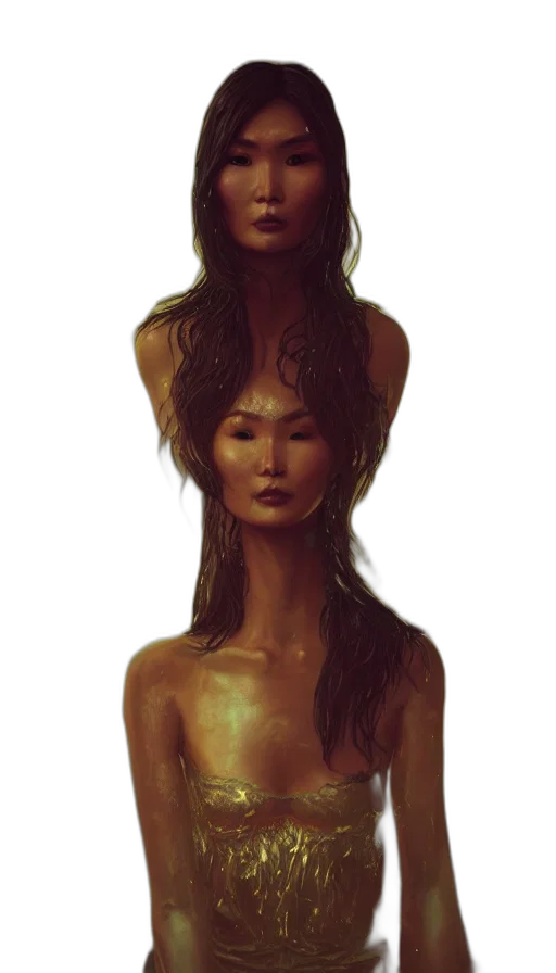 face, mask, crown, hair transparent PNG cut-out