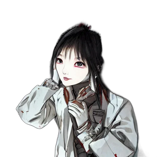 jacket, staff, hat, face transparent PNG cut-out