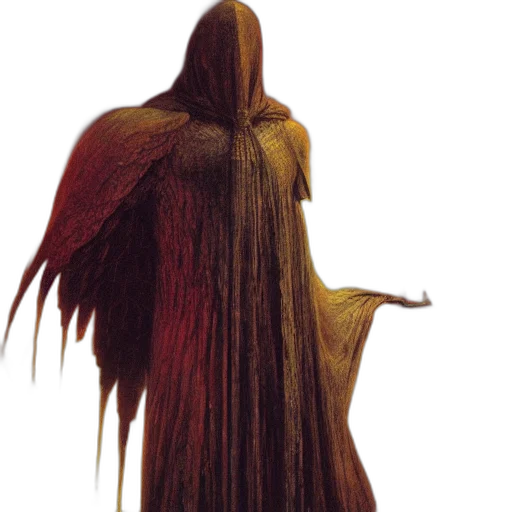 hair, staff, creature, mask, concept art, fantasy art, 3d render, photorealistic transparent PNG cut-out