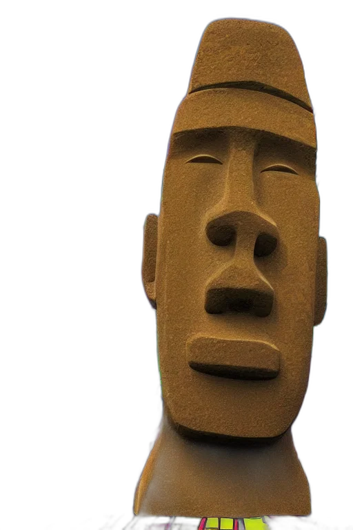 mask, face, staff, jewelry, 3d render, concept art, photorealistic, moai transparent PNG cut-out