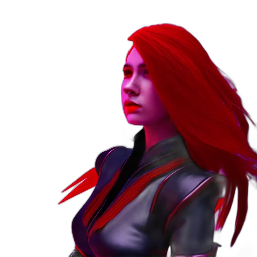 staff, 3d render, concept art, cyberpunk transparent PNG cut-out
