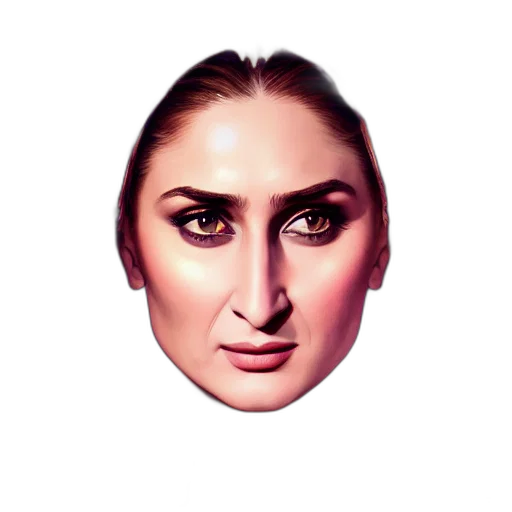face, mask, hair, crown transparent PNG cut-out