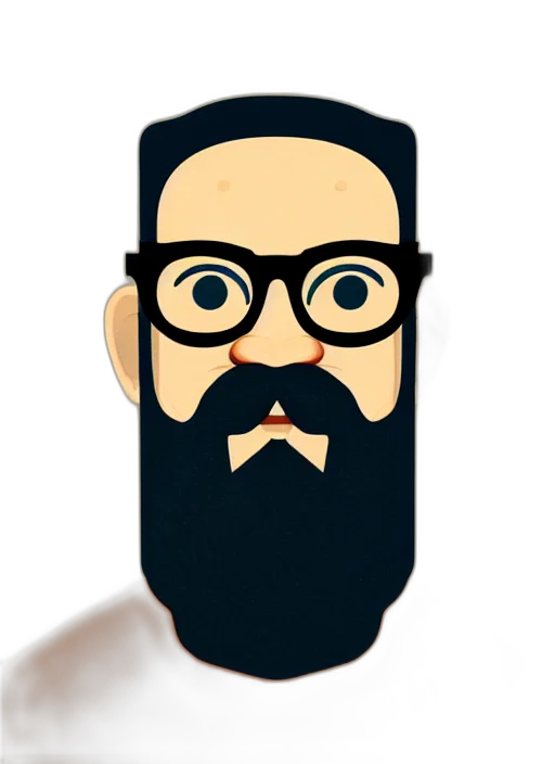 face, mask, staff, cartoon, pixel art, 3d render, concept art, ginger transparent PNG cut-out