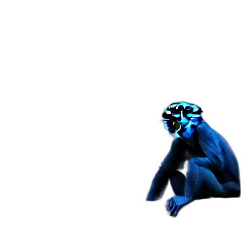 robot, mask, creature, staff transparent PNG cut-out
