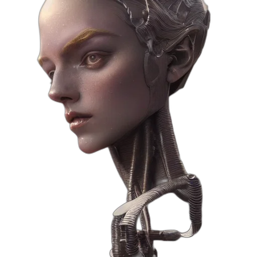 robot, staff, face, jewelry transparent PNG cut-out