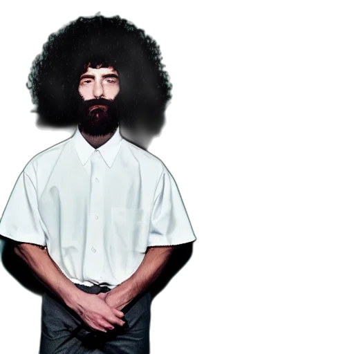 hair, face, staff, concept art transparent PNG cut-out