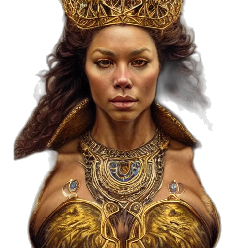 crown, jewelry, face, fantasy art transparent PNG cut-out