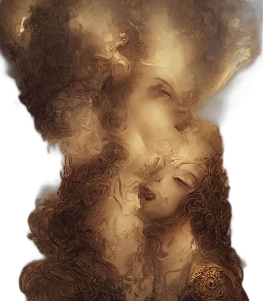 hair, face, mask, crown transparent PNG cut-out