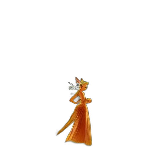 staff, dress, flower, crown, 3d render, concept art, fantasy art, pixel art transparent PNG cut-out