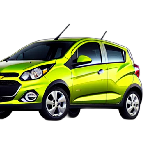 car, 3d render, photorealistic, chevrolet, spark, turned, into, suv transparent PNG cut-out