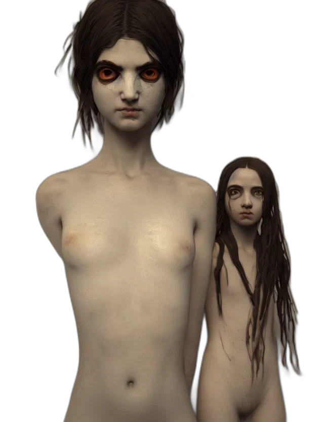 creature, dress, jewelry, hair, concept art, fantasy art, photorealistic, 3d render transparent PNG cut-out