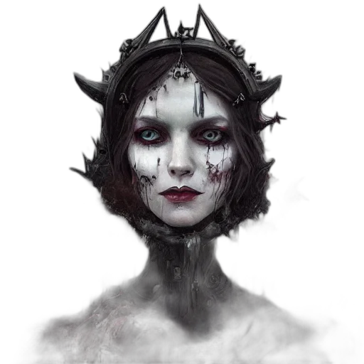 crown, face, mask, creature transparent PNG cut-out