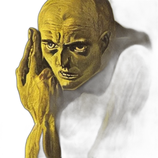 mask, face, creature, staff, concept art, photorealistic, comic book art, fantasy art transparent PNG cut-out