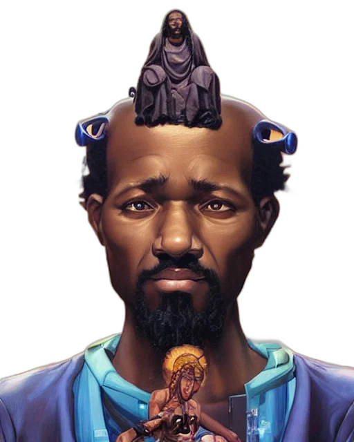 face, crown, staff, mask transparent PNG cut-out