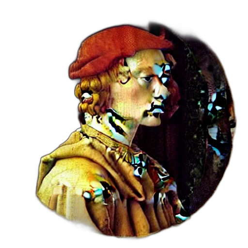hat, staff, jewelry, face transparent PNG cut-out