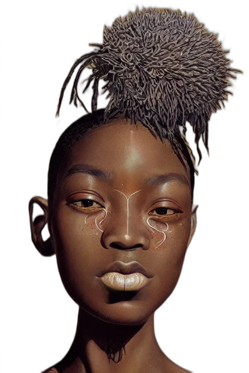 face, mask, crown, creature transparent PNG cut-out