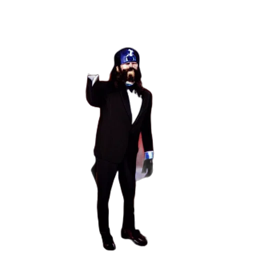 staff, hat, jacket, animal transparent PNG cut-out