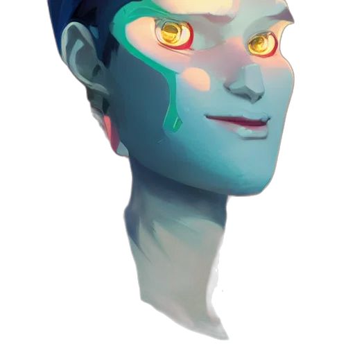 face, mask, robot, creature transparent PNG cut-out