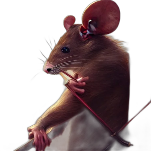 animal, staff, creature, hat, concept art, photorealistic, 3d render, fantasy art transparent PNG cut-out