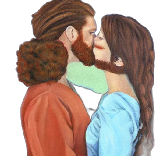 hair, watercolor, oil painting, photorealistic transparent PNG cut-out