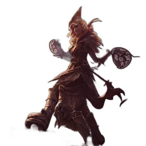 staff, mask, creature, weapon transparent PNG cut-out