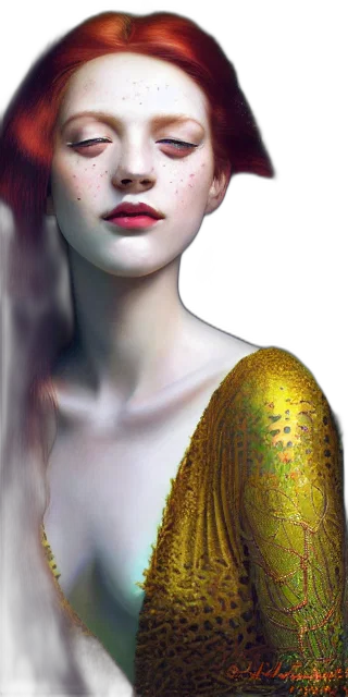 dress, jewelry, crown, face, photorealistic, fantasy art, oil painting, concept art transparent PNG cut-out