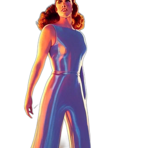 dress, robot, concept art, comic book art transparent PNG cut-out