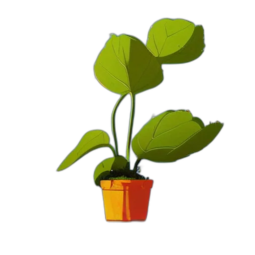 flower, staff, crown, food, 3d render, photorealistic, concept art, green transparent PNG cut-out