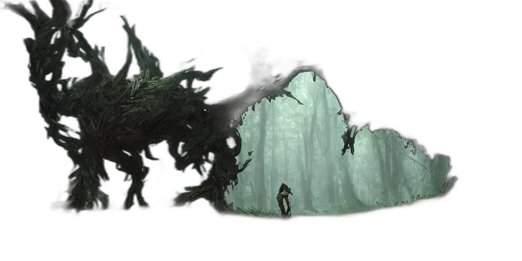 dragon, creature, mask, concept art, fantasy art, 3d render, pixel art, fog transparent PNG cut-out