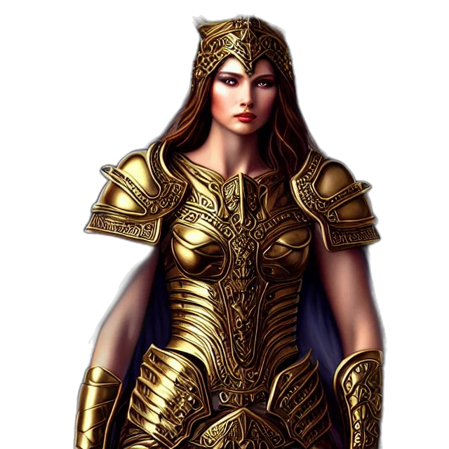 sword, jewelry, dress, crown, fantasy art, concept art, 3d render, comic book art transparent PNG cut-out