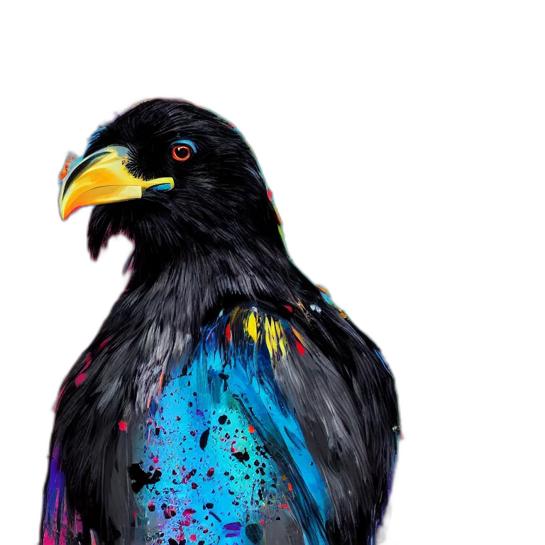 animal, dress, crown, creature, photorealistic, watercolor, concept art, oil painting transparent PNG cut-out