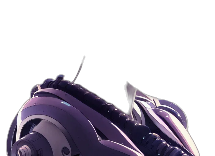 robot, weapon, sword, crown, concept art, 3d render, cyberpunk, anime transparent PNG cut-out