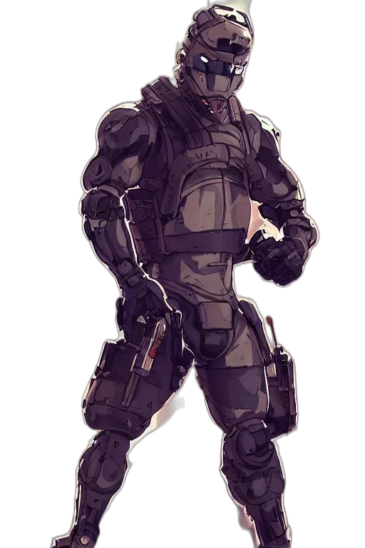 robot, weapon, jacket, concept art transparent PNG cut-out