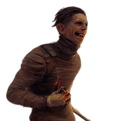 creature, staff, mask, face transparent PNG cut-out