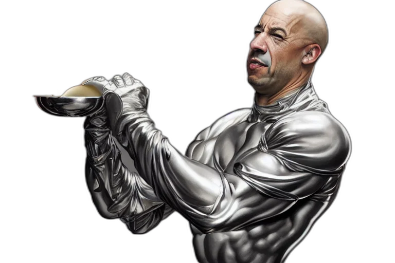 food, staff, robot, weapon, concept art, photorealistic, comic book art, cartoon transparent PNG cut-out