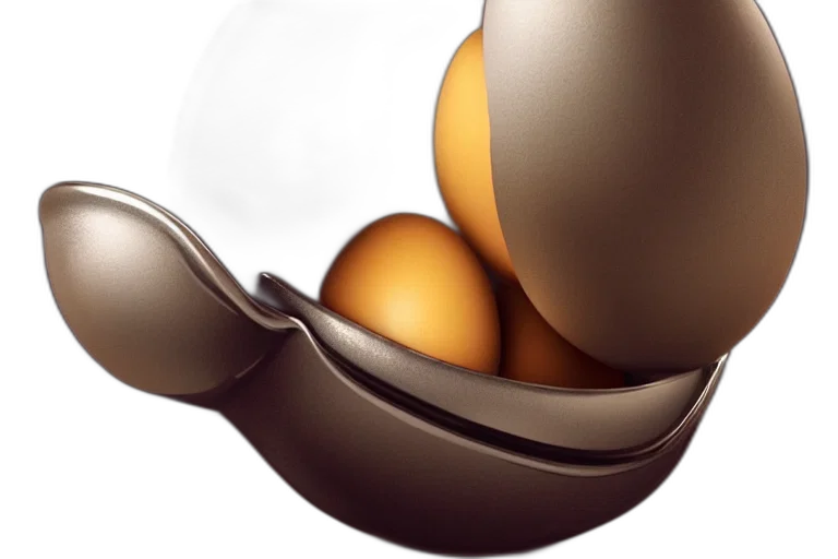 food, crown, jewelry, 3d render, photorealistic, concept art, egg, cup transparent PNG cut-out