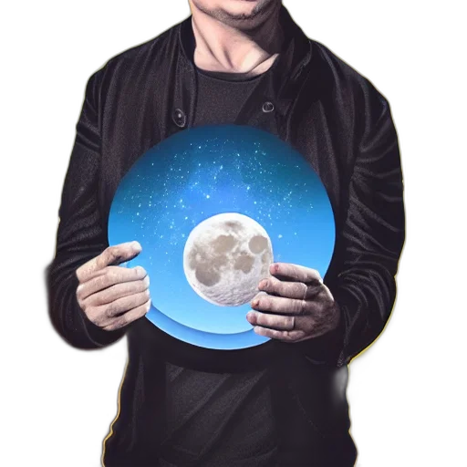 jacket, creature, staff, face transparent PNG cut-out