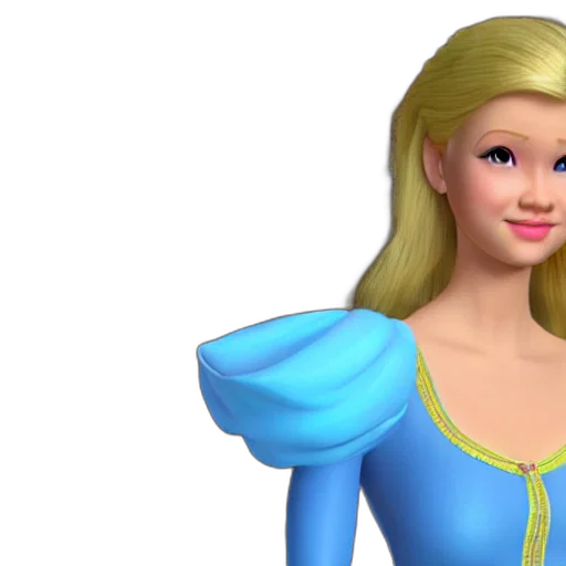 dress, crown, 3d render, photorealistic, fantasy art, concept art, princess, blonde transparent PNG cut-out