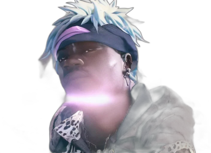 face, staff, dragon, creature, vaporwave, anime, cyberpunk, concept art transparent PNG cut-out