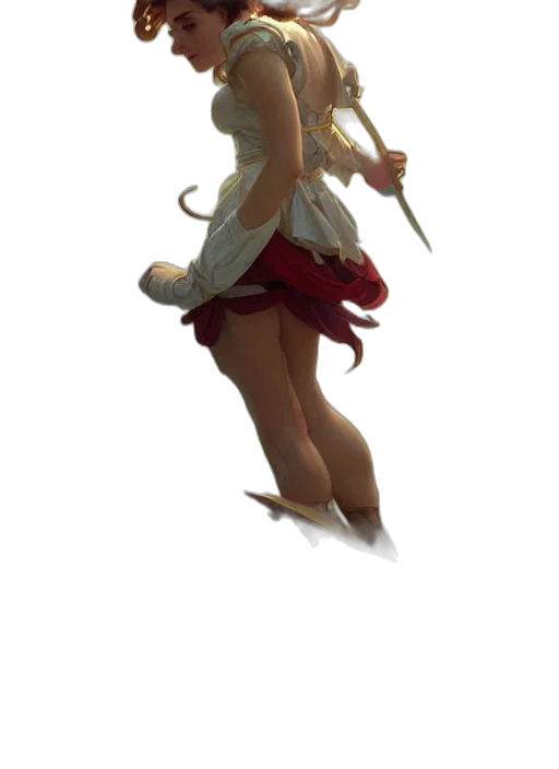 staff, dress, weapon, sword, concept art, fantasy art, pixel art, 3d render transparent PNG cut-out