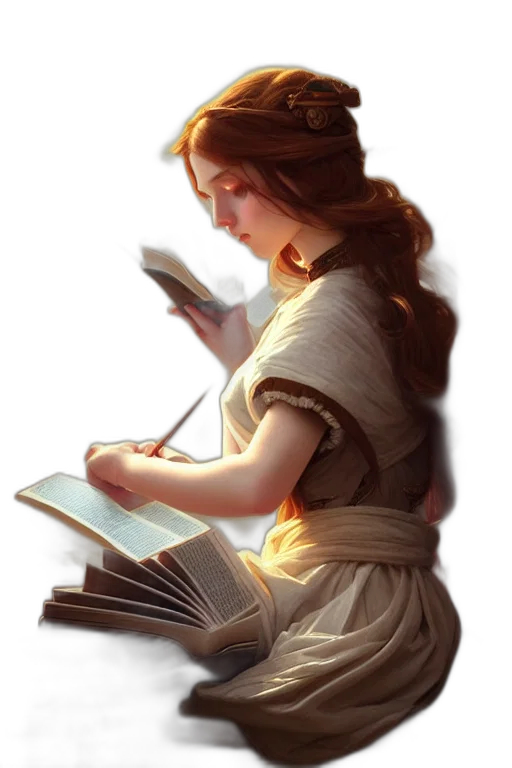 staff, dress, fantasy art, photorealistic transparent PNG cut-out