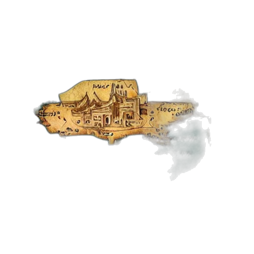 building, weapon, concept art, watercolor, fantasy art, pixel art, fog, earth tones transparent PNG cut-out