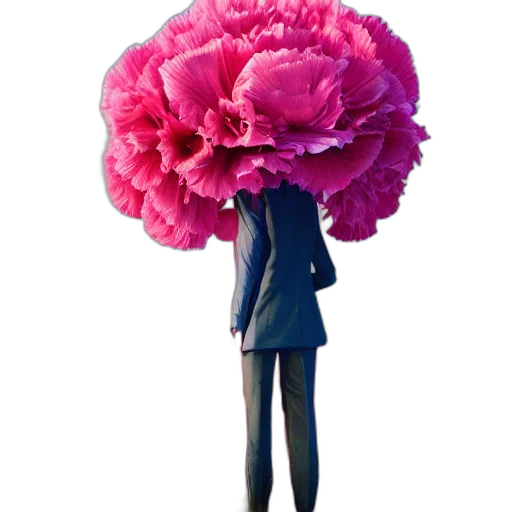 flower, umbrella, jacket, hat, 3d render, concept art, cartoon, pastel transparent PNG cut-out